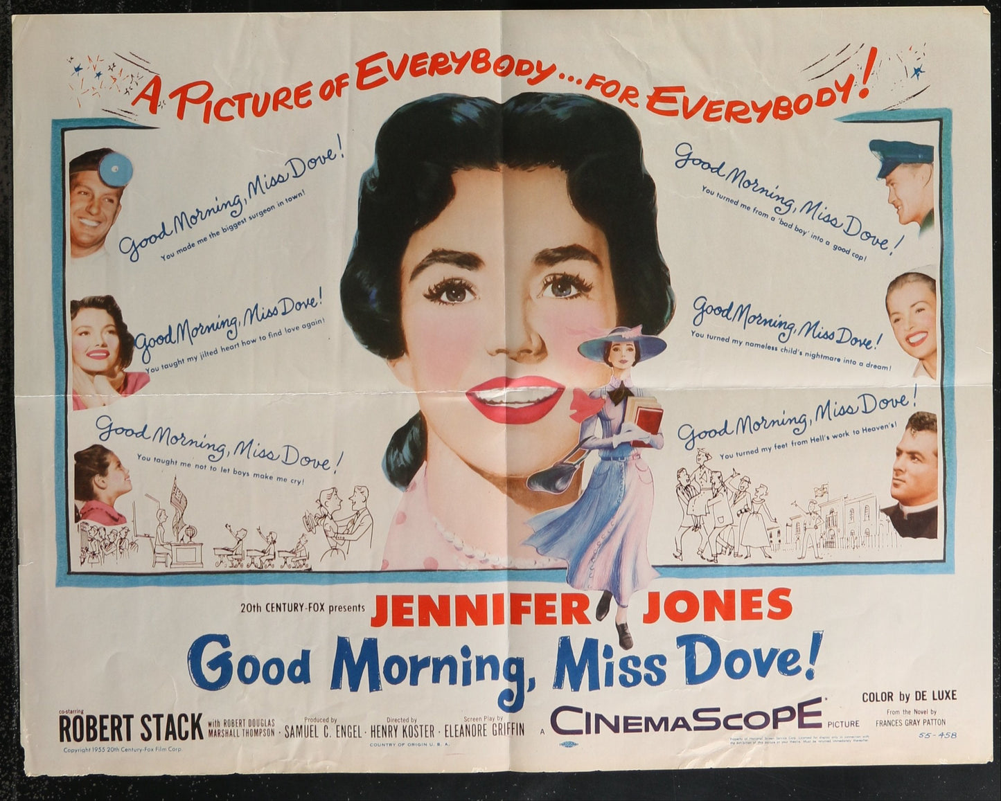 Good Morning, Miss Dove (1955) Original US Half-Sheet Movie Poster