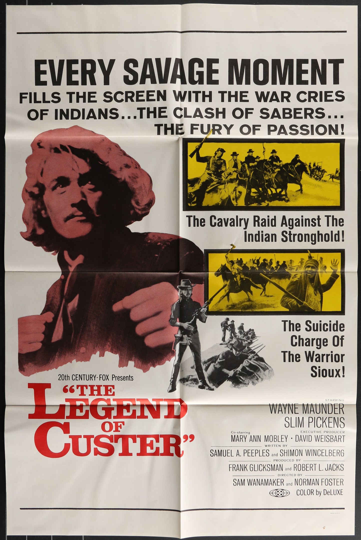 The Legend Of Custer (1967) Original US One Sheet Movie Poster