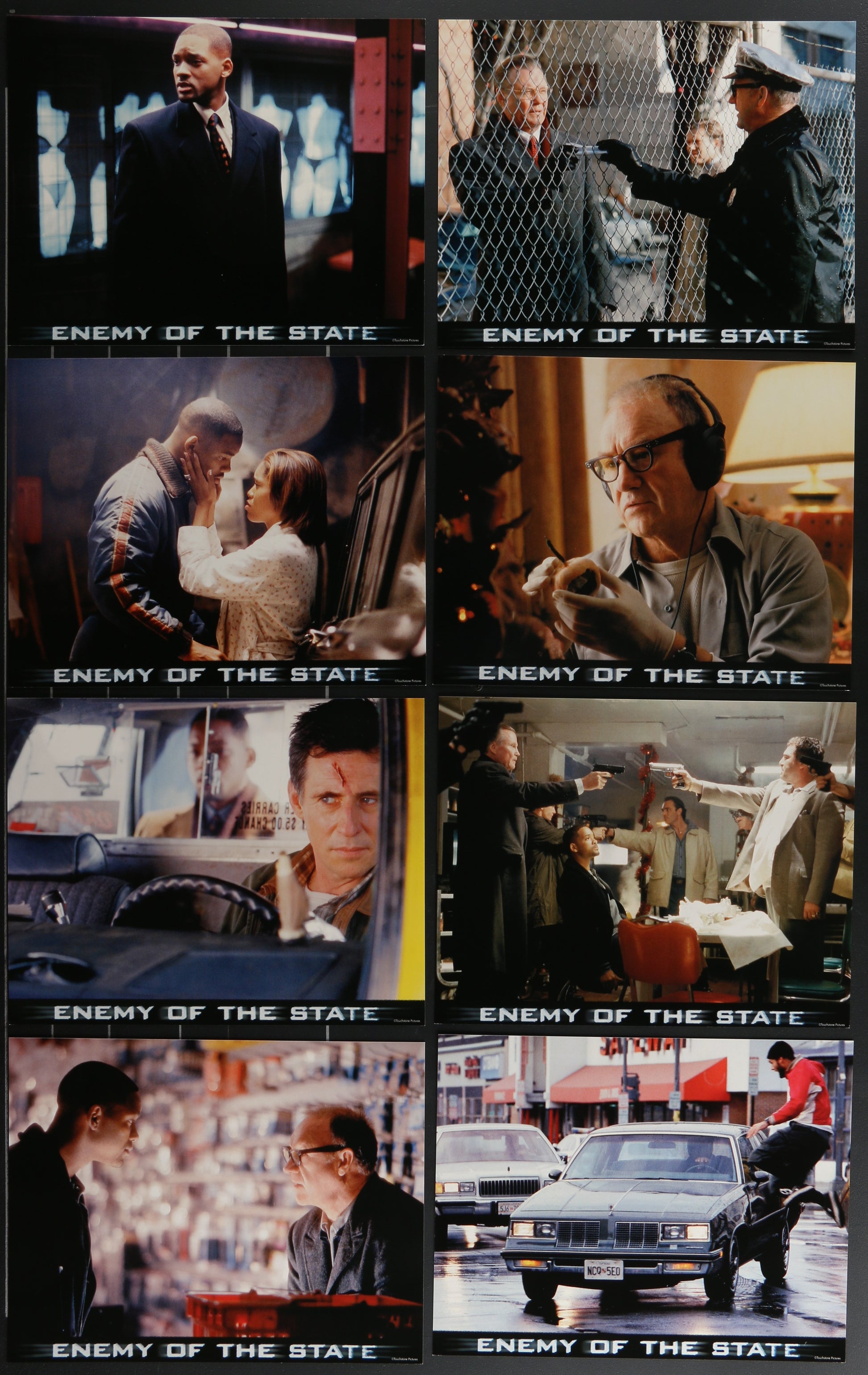 Enemy Of The State (1998) Original US Lobby Cards x 10