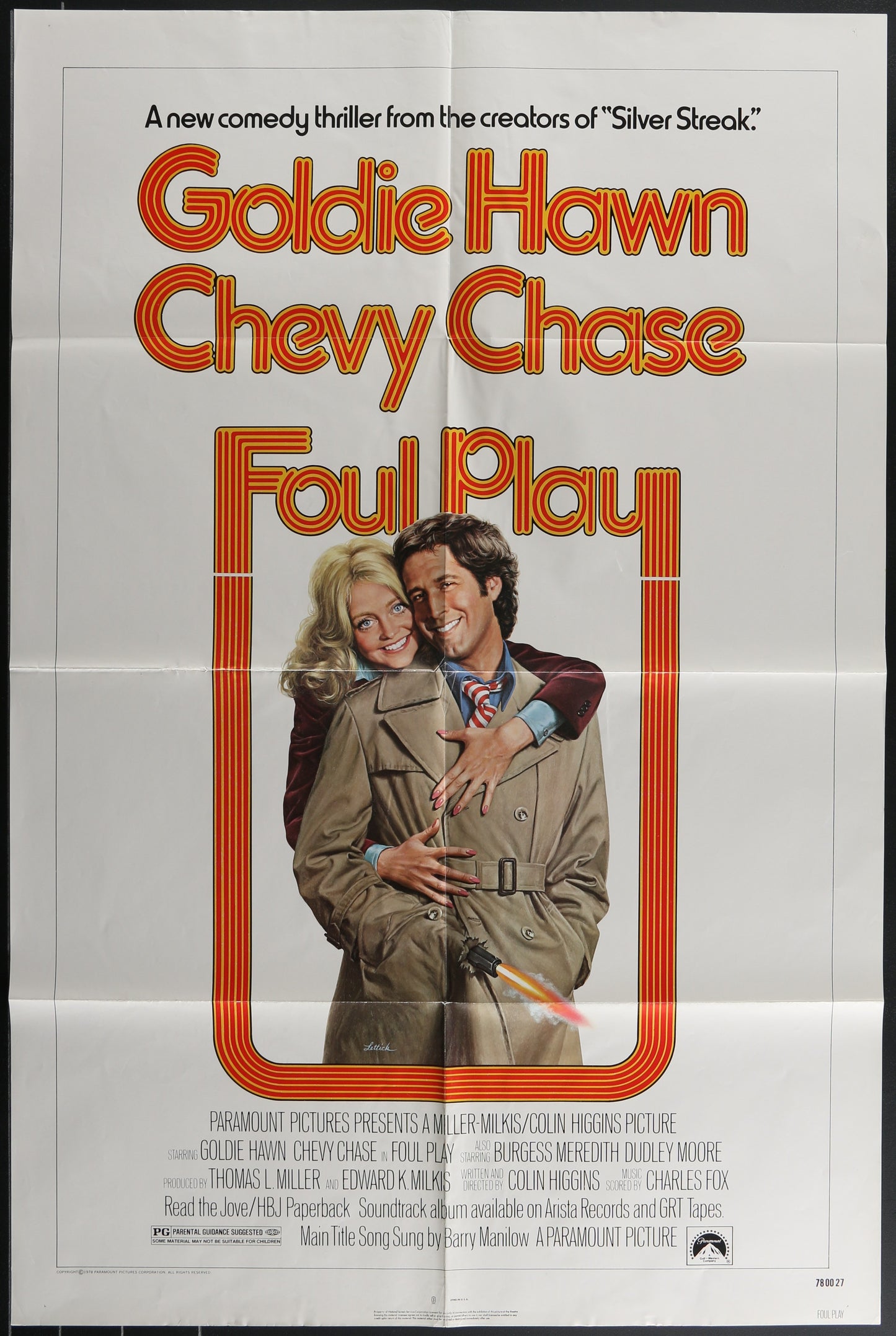 Foul Play (1978) Original US One Sheet Movie Poster