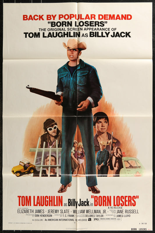 Born Losers (1974 RR) Original US One Sheet Movie Poster