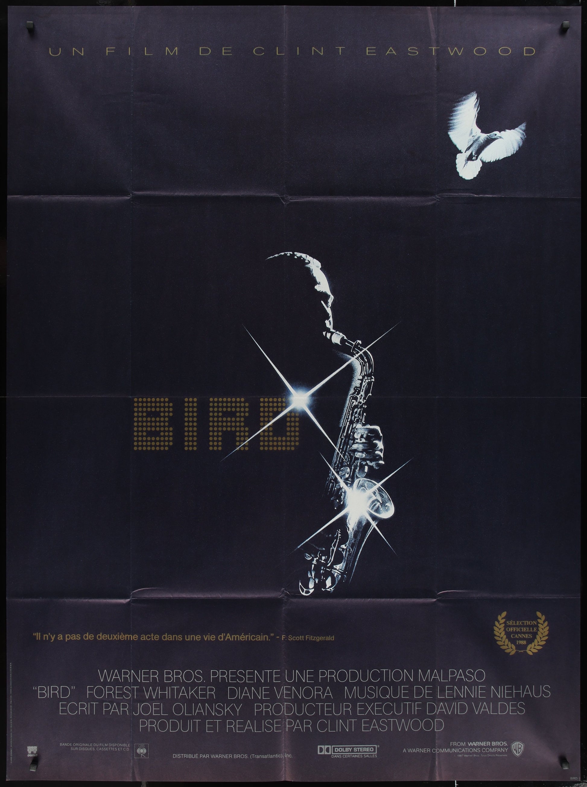 Bird (1988) Original Grande Panel Movie Poster