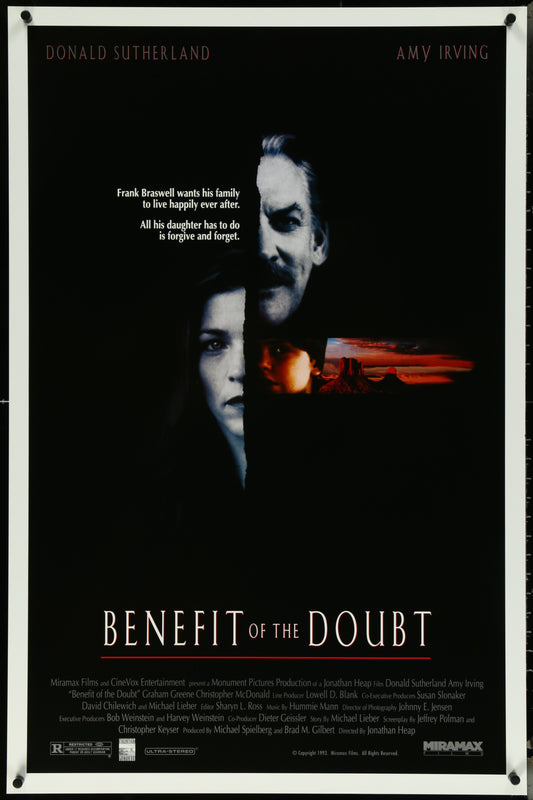 Benefit Of The Doubt (1993) Original US One Sheet Movie Poster