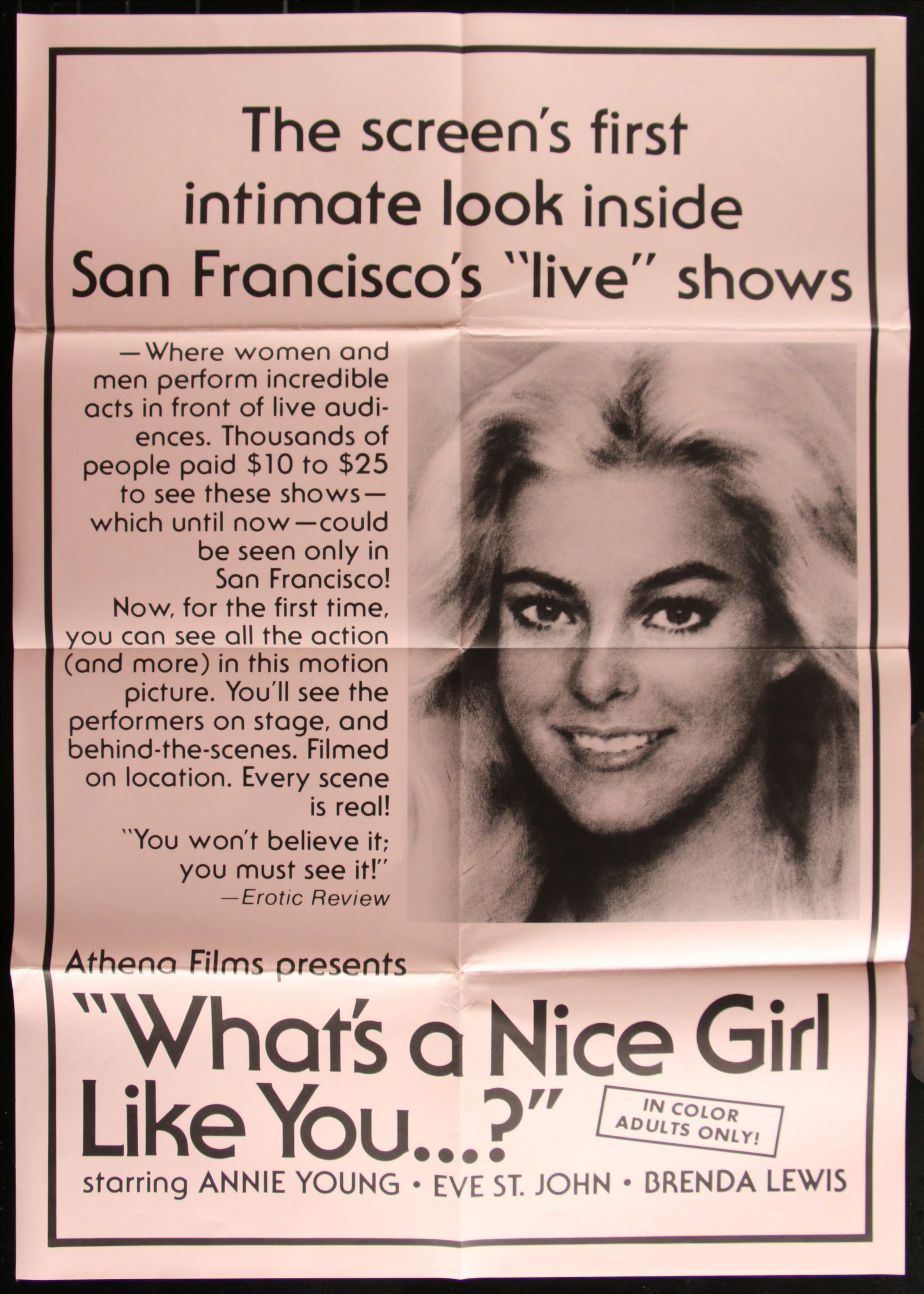 What's A Nice Girl Like You...? (1970s) Original US One Sheet Movie Poster