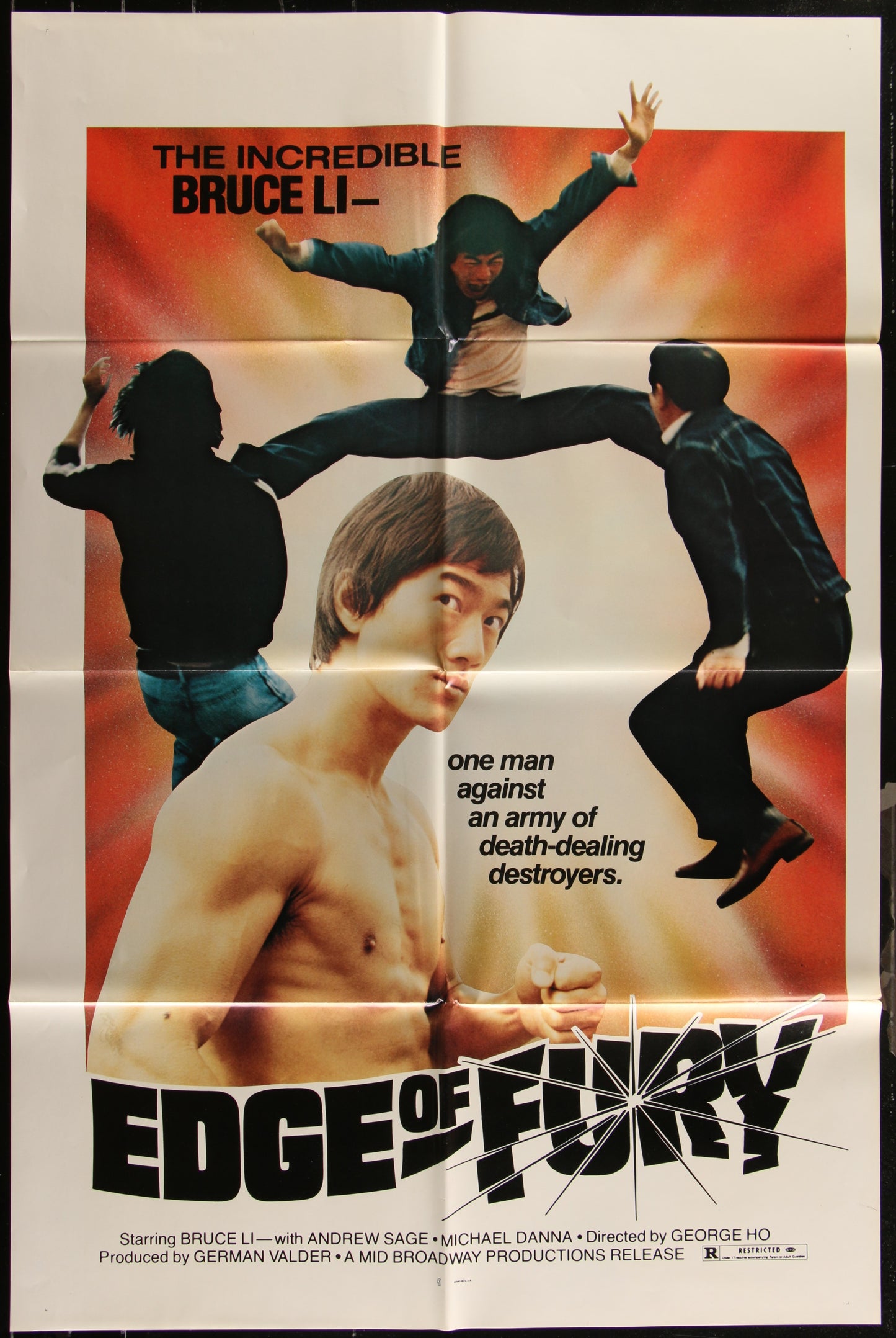 Edge Of Fury (1978) Original US One Sheet Movie Poster