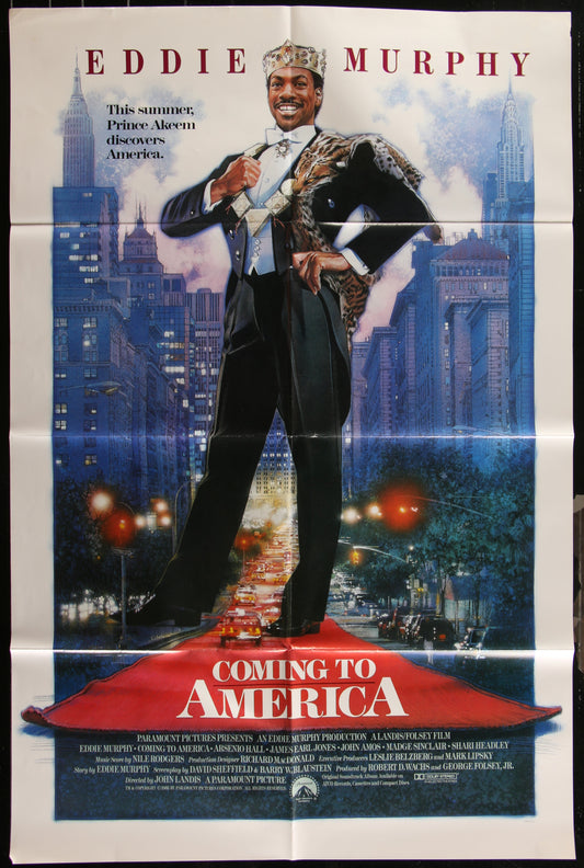 Coming To America (1988) Original US One Sheet Movie Poster