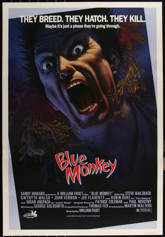 Blue Monkey (1987) Original Canadian One Sheet Movie Poster