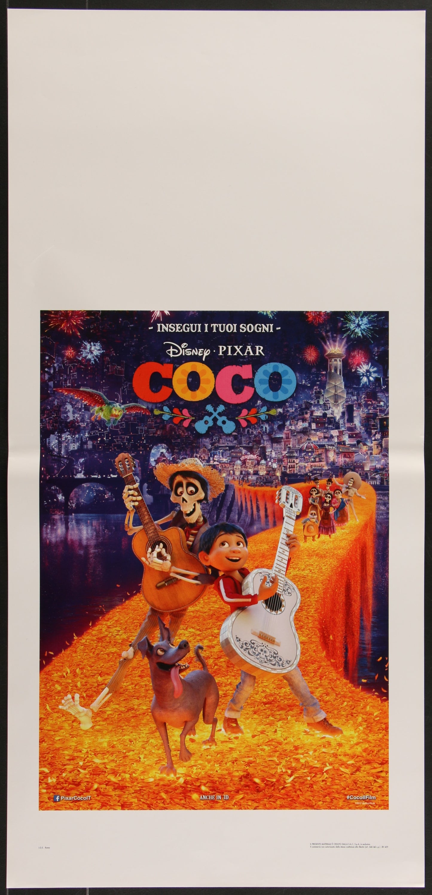 Coco (2017) Original Italian Locandina Movie Poster