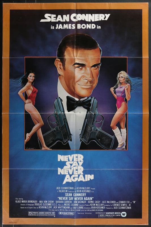 Never Say Never Again (1983) Original US One Sheet Movie Poster