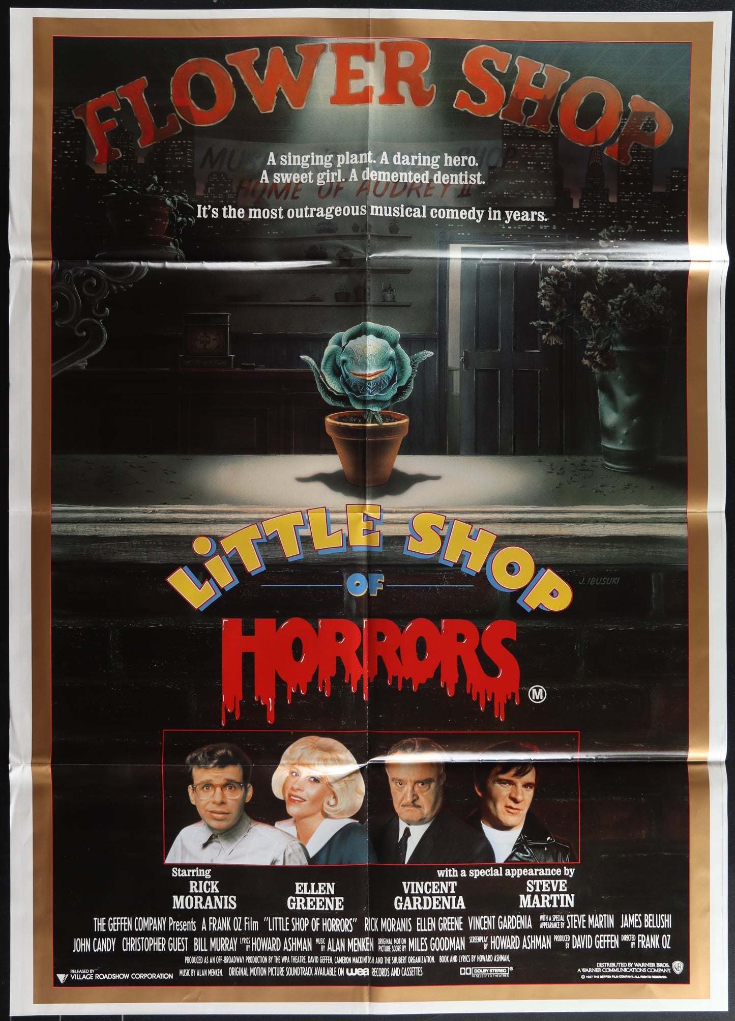 Little Shop Of Horrors (1987) Original Australian One Sheet Movie Poster