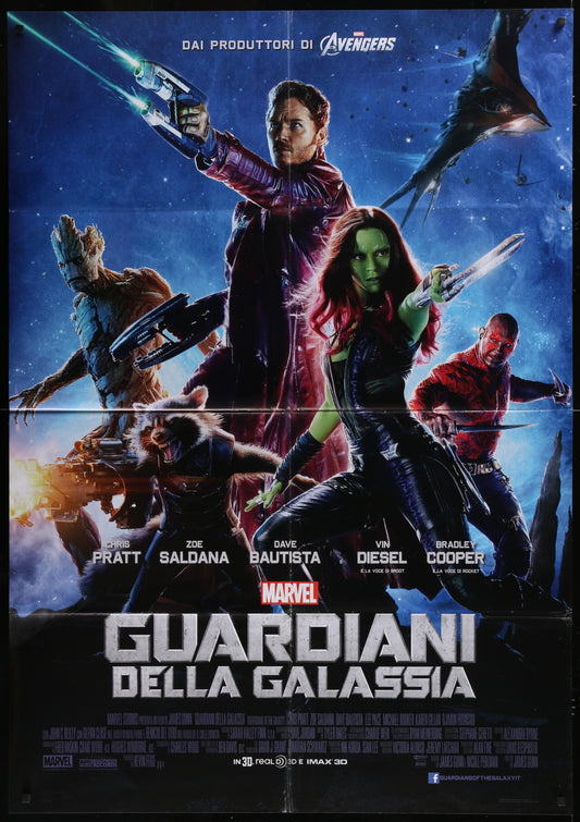 Guardians Of The Galaxy (2014) Original Italian One Panel Movie Poster