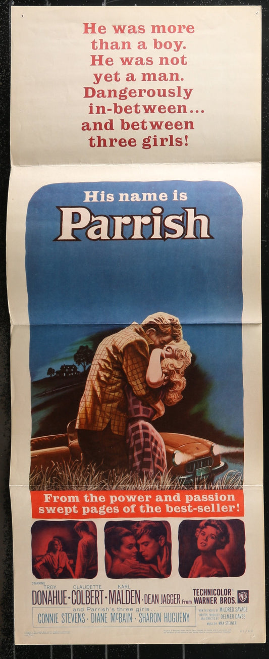 Parrish (1961) Original US Insert Movie Poster