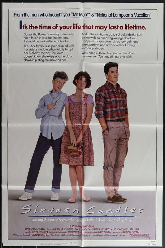 Sixteen Candles (1984) Original US One Sheet Movie Poster