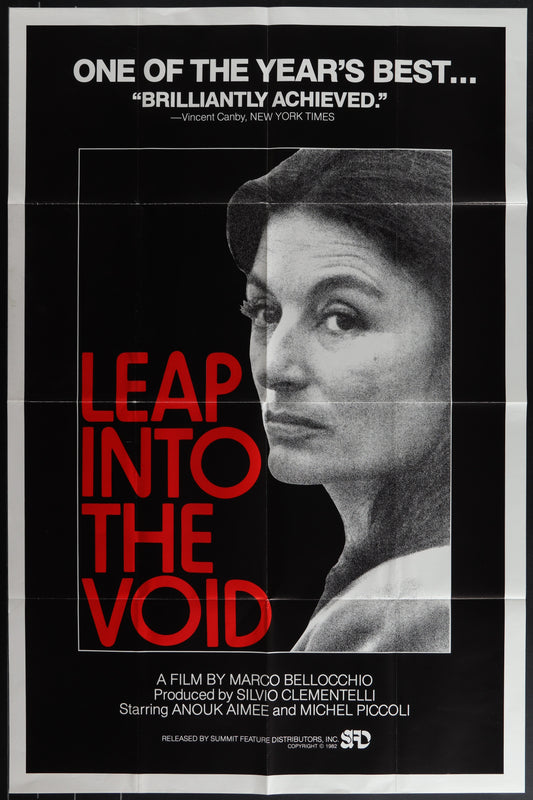 Leap Into The Void (1982) Original US One Sheet Movie Poster