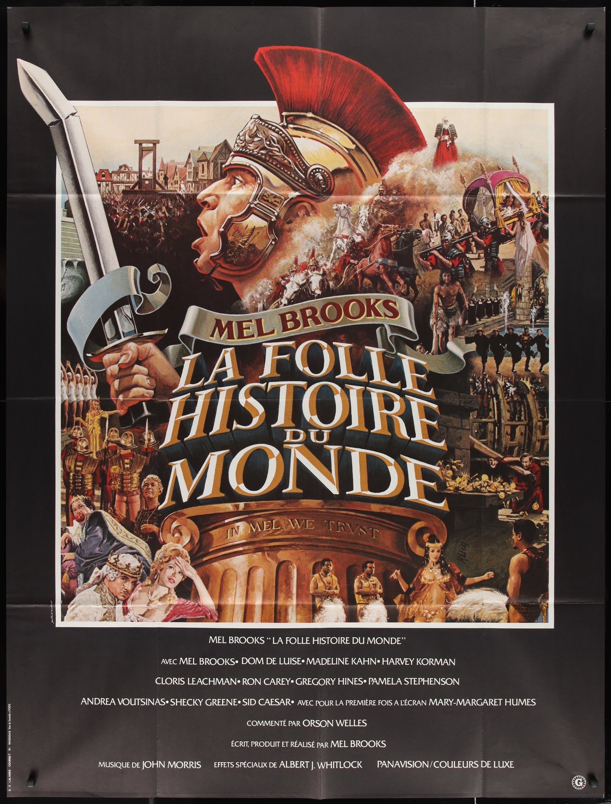 History Of The World Part I (1981) Original French Grande Movie Poster