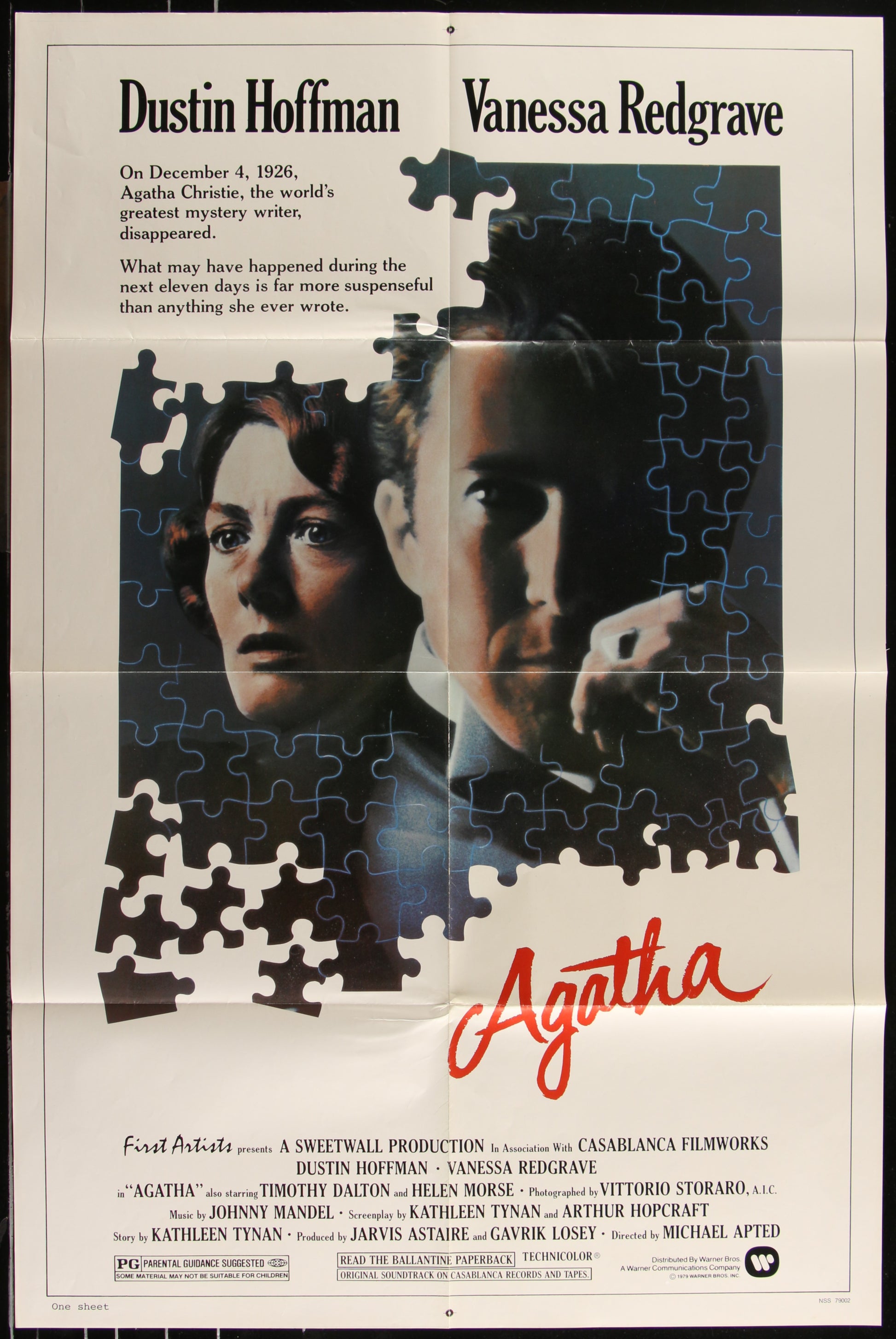 Agatha (1979) Original US One Sheet Movie Poster