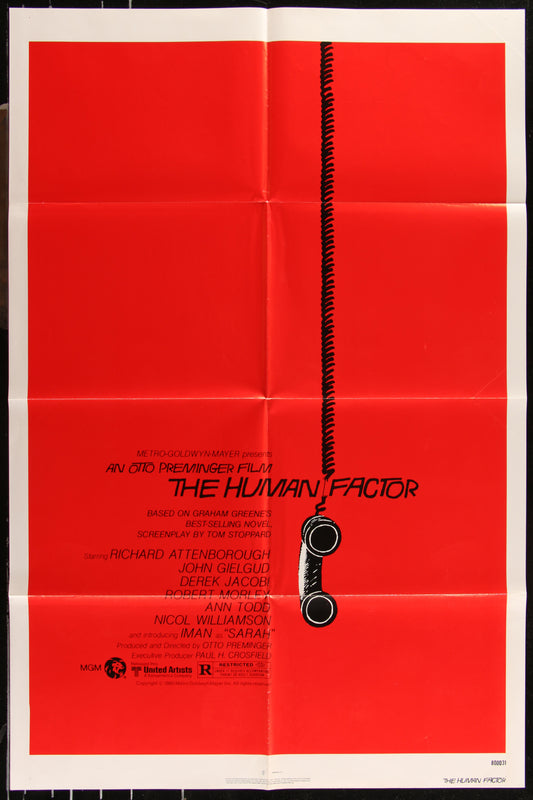 The Human Factor (1980) Original US One Sheet Movie Poster