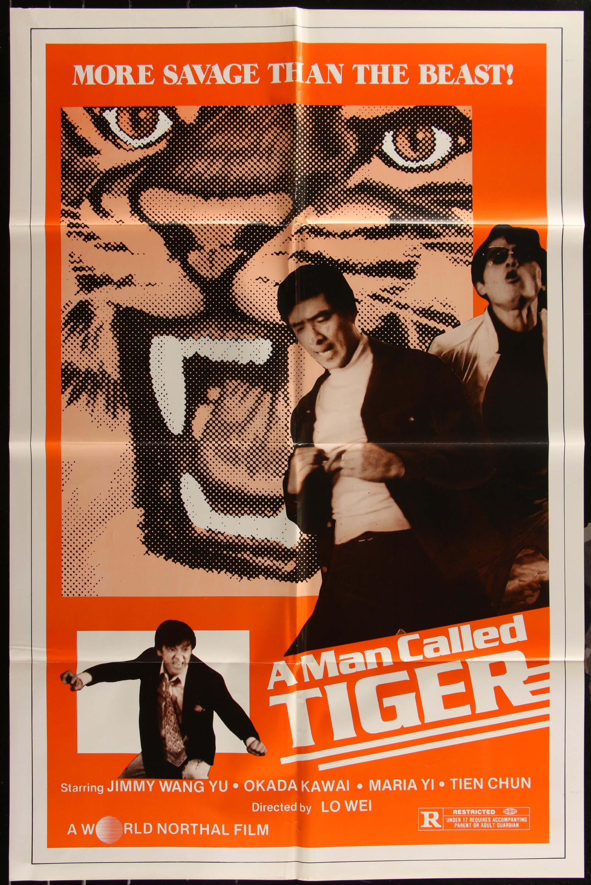 A Man Called Tiger (1981) Original US One Sheet Movie Poster