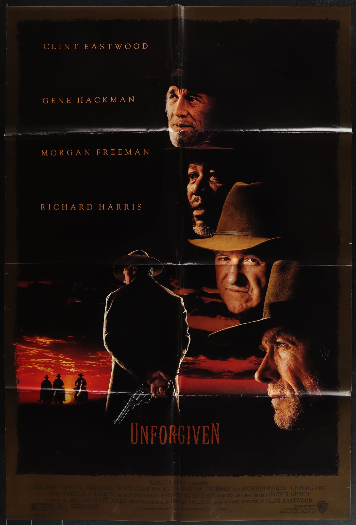 Unforgiven (1992) Original US One Sheet Movie Poster