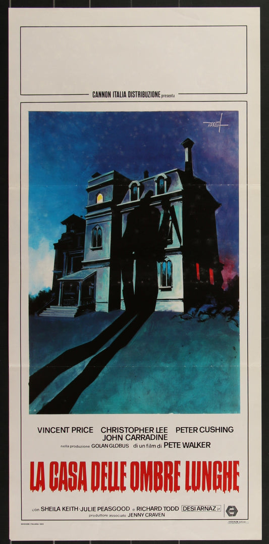 House Of The Long Shadows (1983) Original Italian Locandina Movie Poster