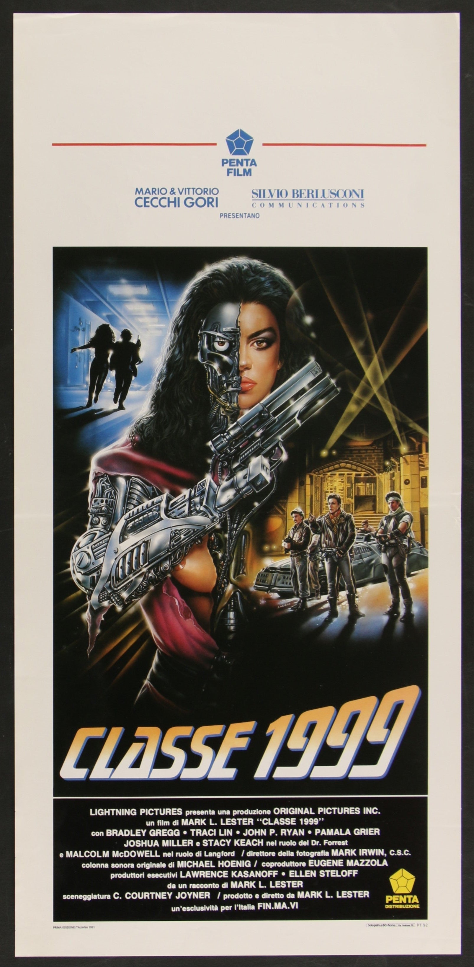 Class Off 1999 (1991) Original Italian Locandina Movie Poster