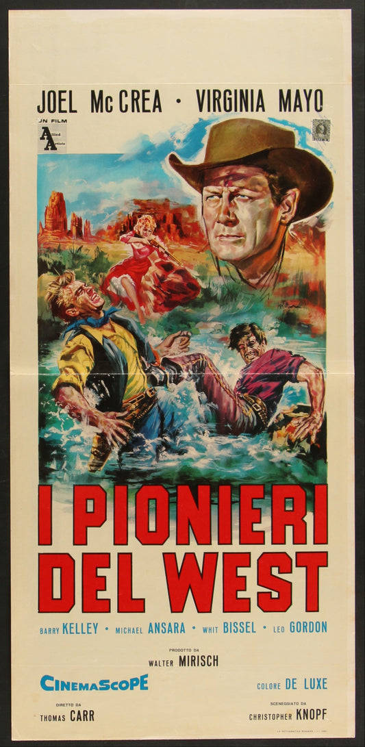 The Tall Stranger (1957) Original Italian Locandina Movie Poster