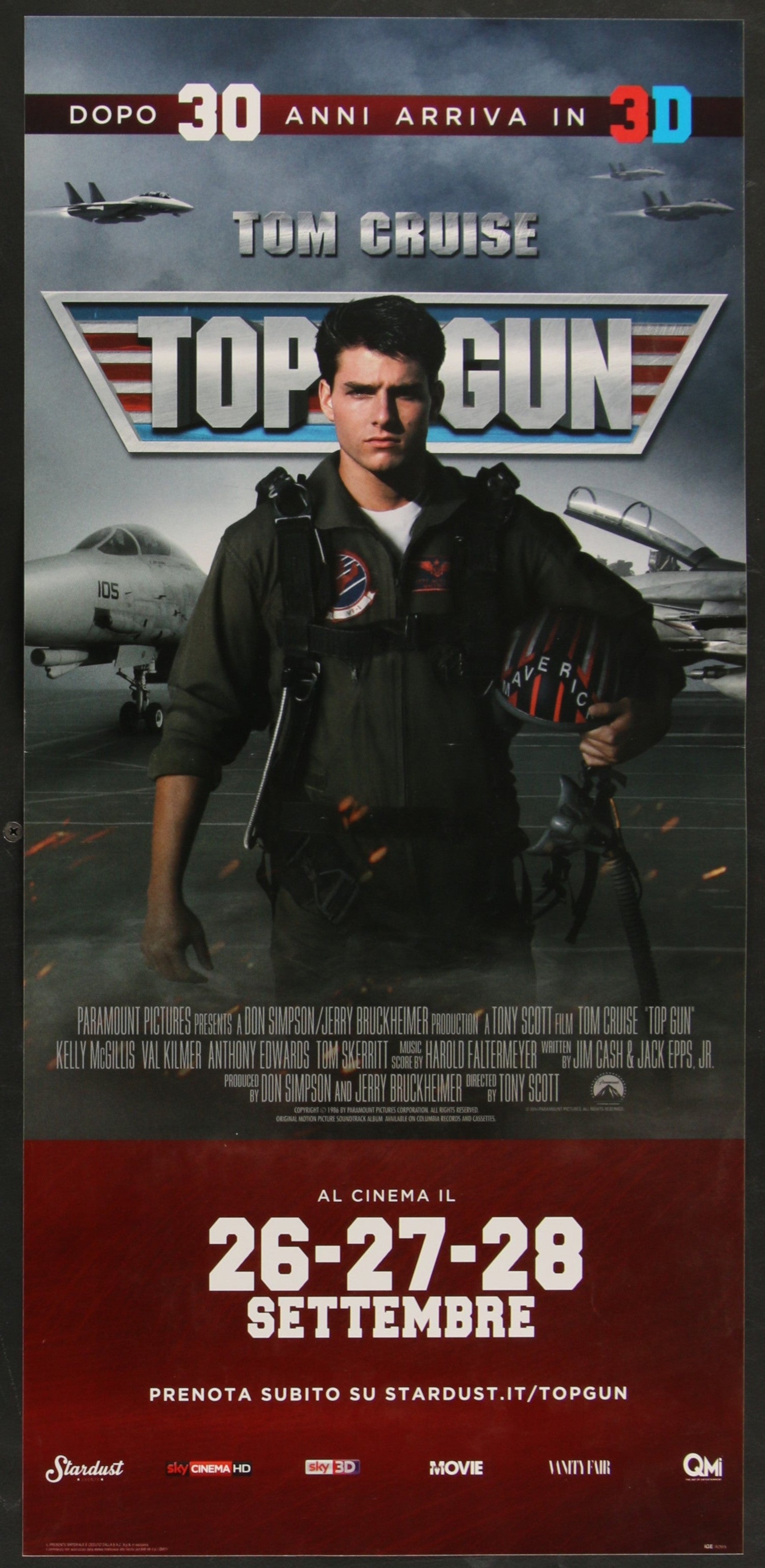 Top Gun (2016) Original Italian Locandina Movie Poster