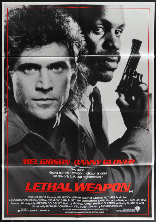 Lethal Weapon (1987) Original Australian One Sheet Movie Poster