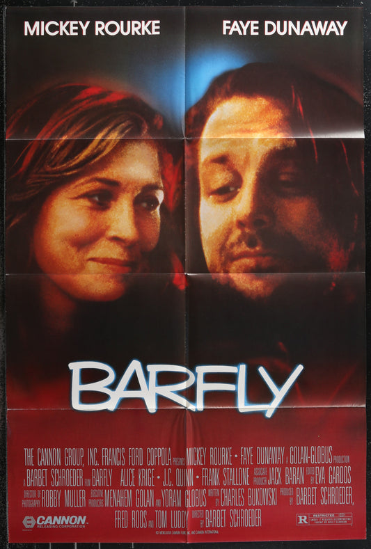 Barfly (1987) Original US One Sheet Movie Poster