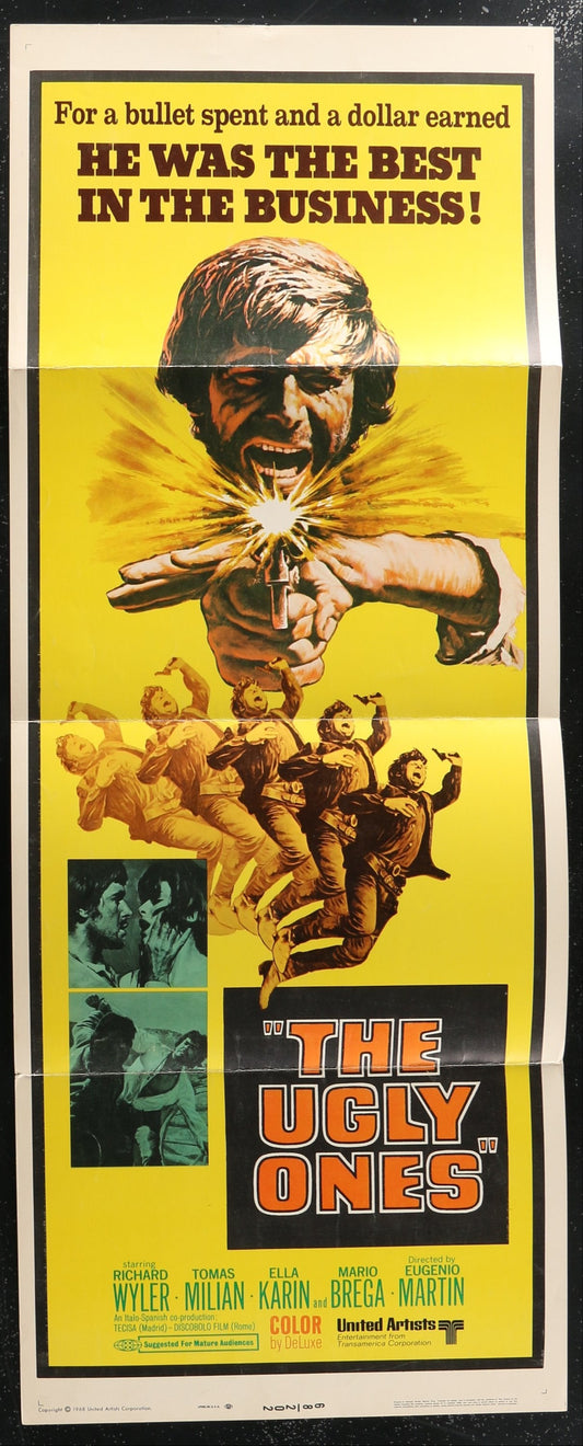 The Ugly Ones (1968) Original US Insert Movie Poster