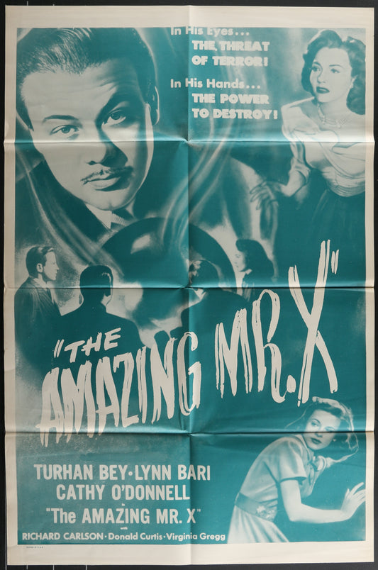 The Amazing Mr. X (1950s Re-Release) Original US One Sheet Movie Poster