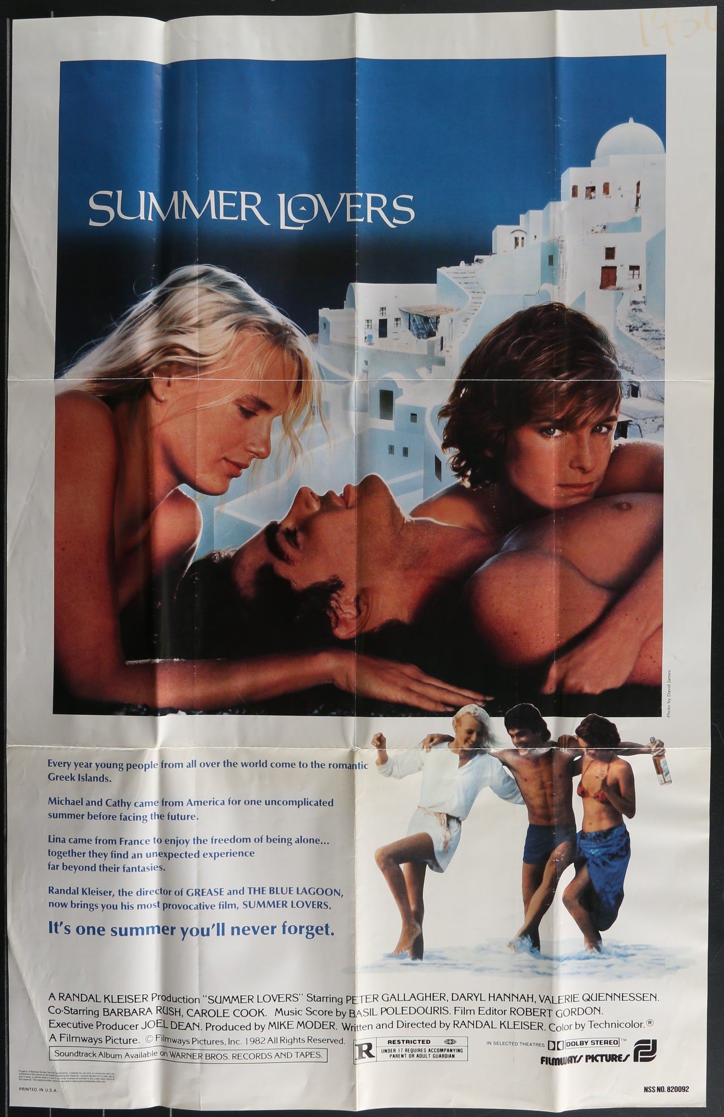 Summer Lovers (1982) Original US Special One Sheet Movie Poster