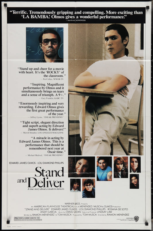 Stand And Deliver (1987) Original US One Sheet Movie Poster
