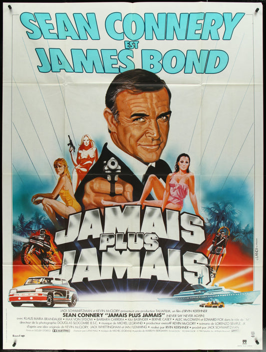 Never Say Never Again (1983) Original French One Panel Movie Poster