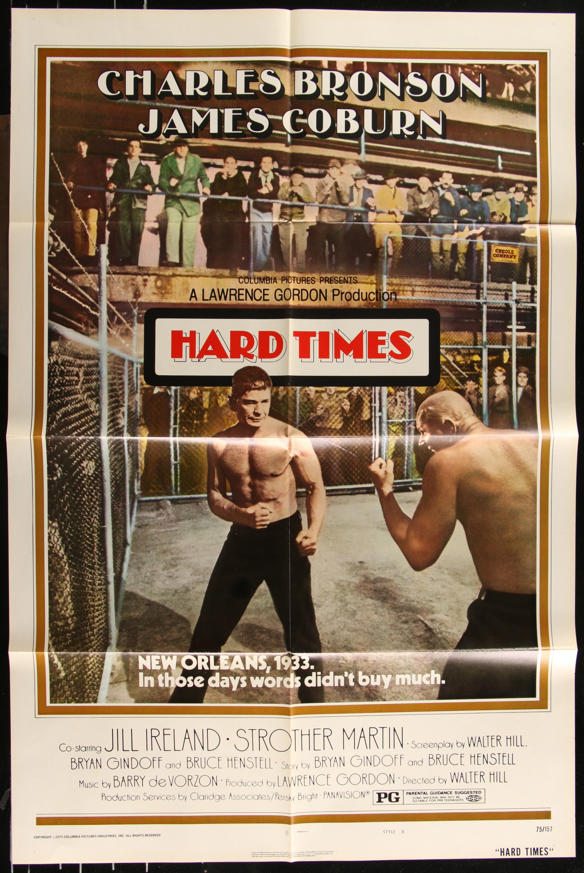 Hard Times (1975) Original US One Sheet Movie Poster