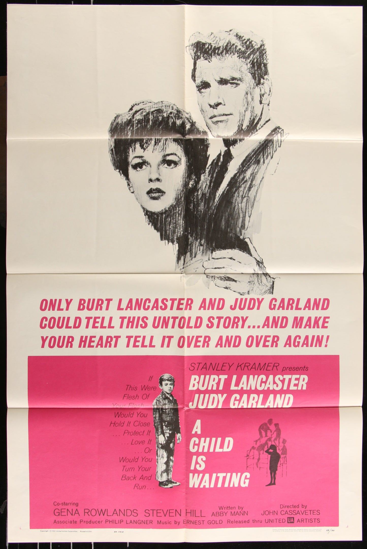 A Child Is Waiting (1963) Original US One Sheet Movie Poster