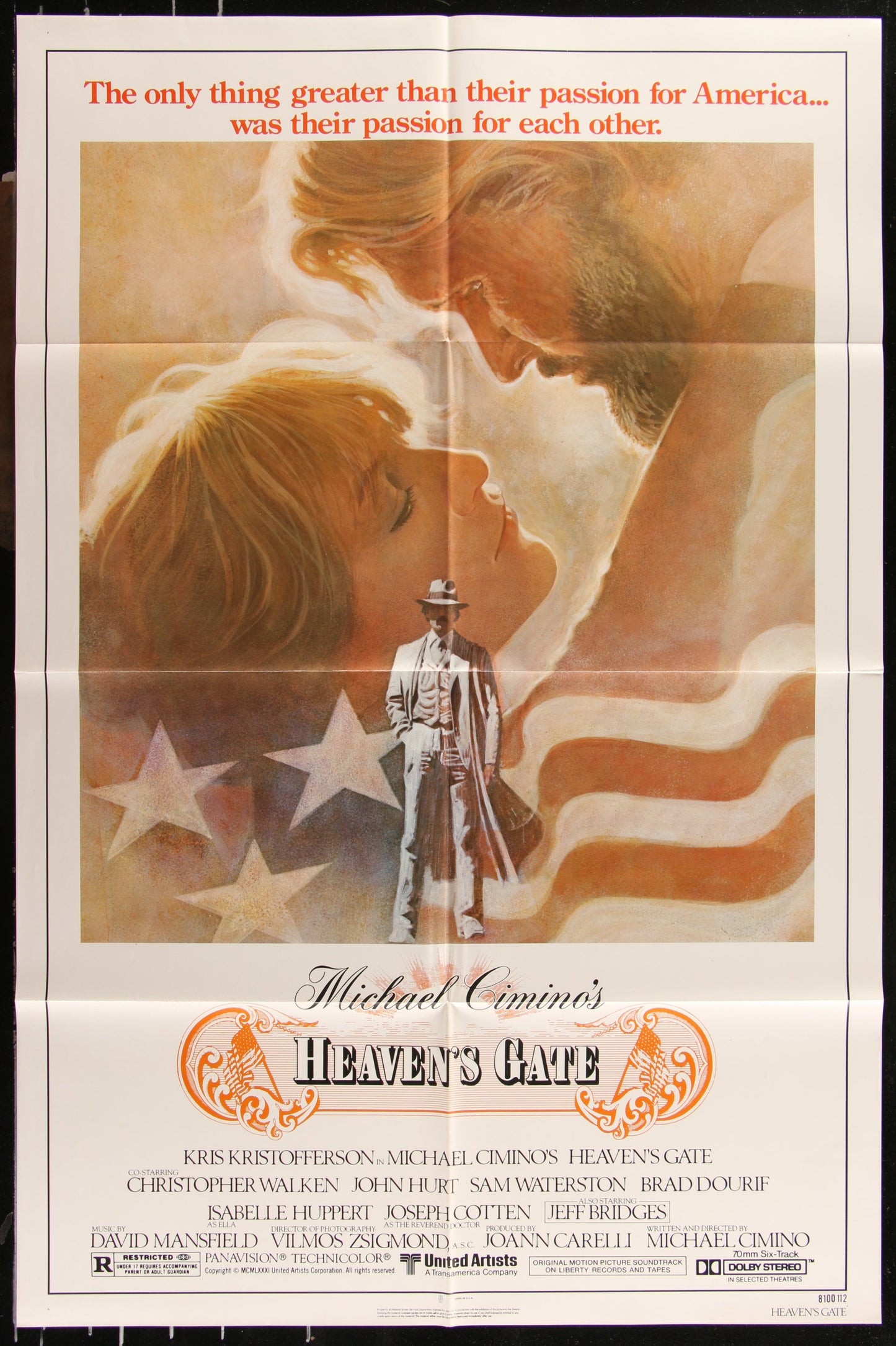 Heaven's Gate (1980) Original US One Sheet Movie Poster