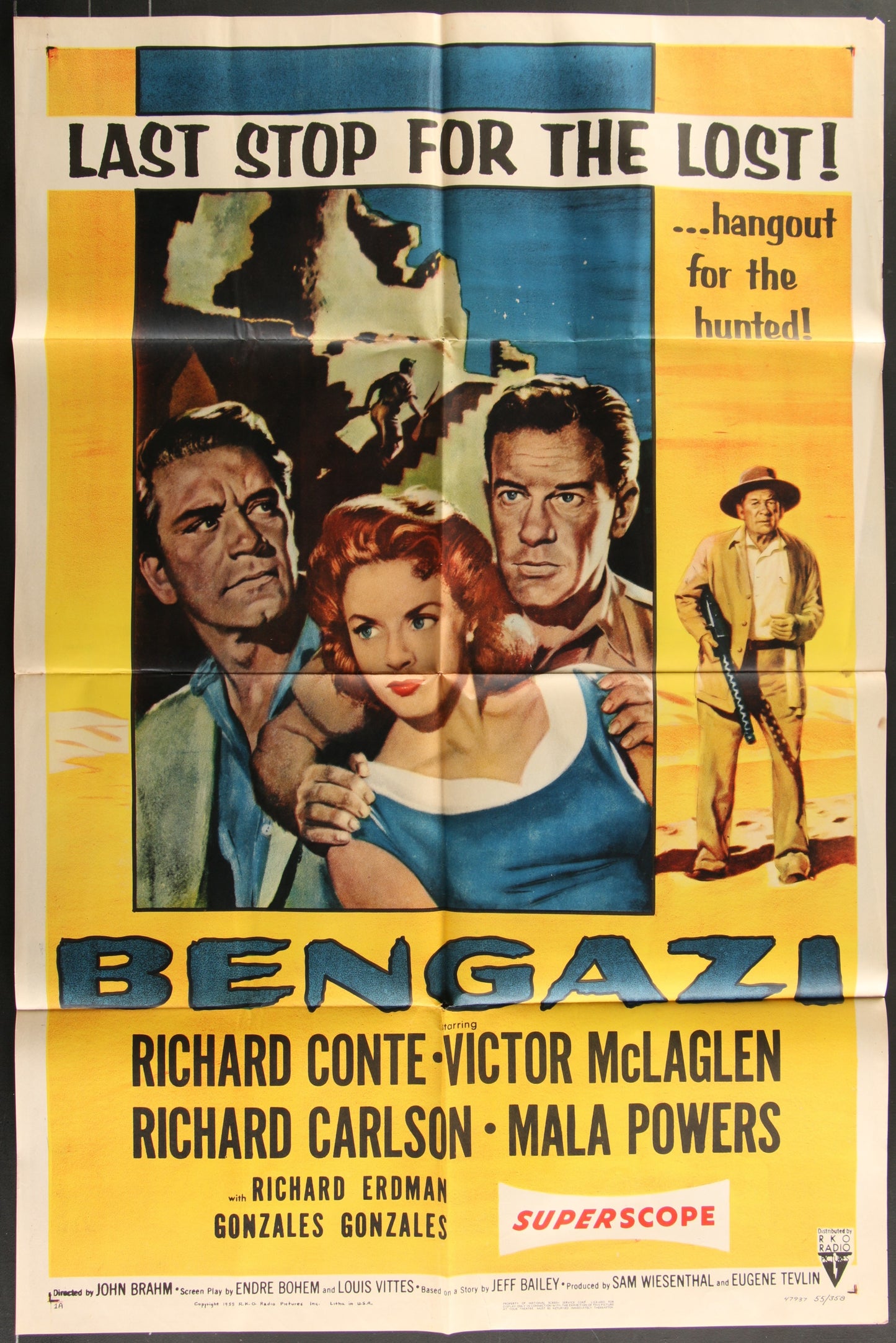 Bengazi (1955) Original US One Sheet Movie Poster