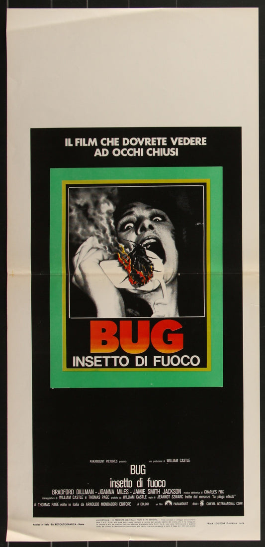 Bug (1975) Original Italian Locandina Movie Poster