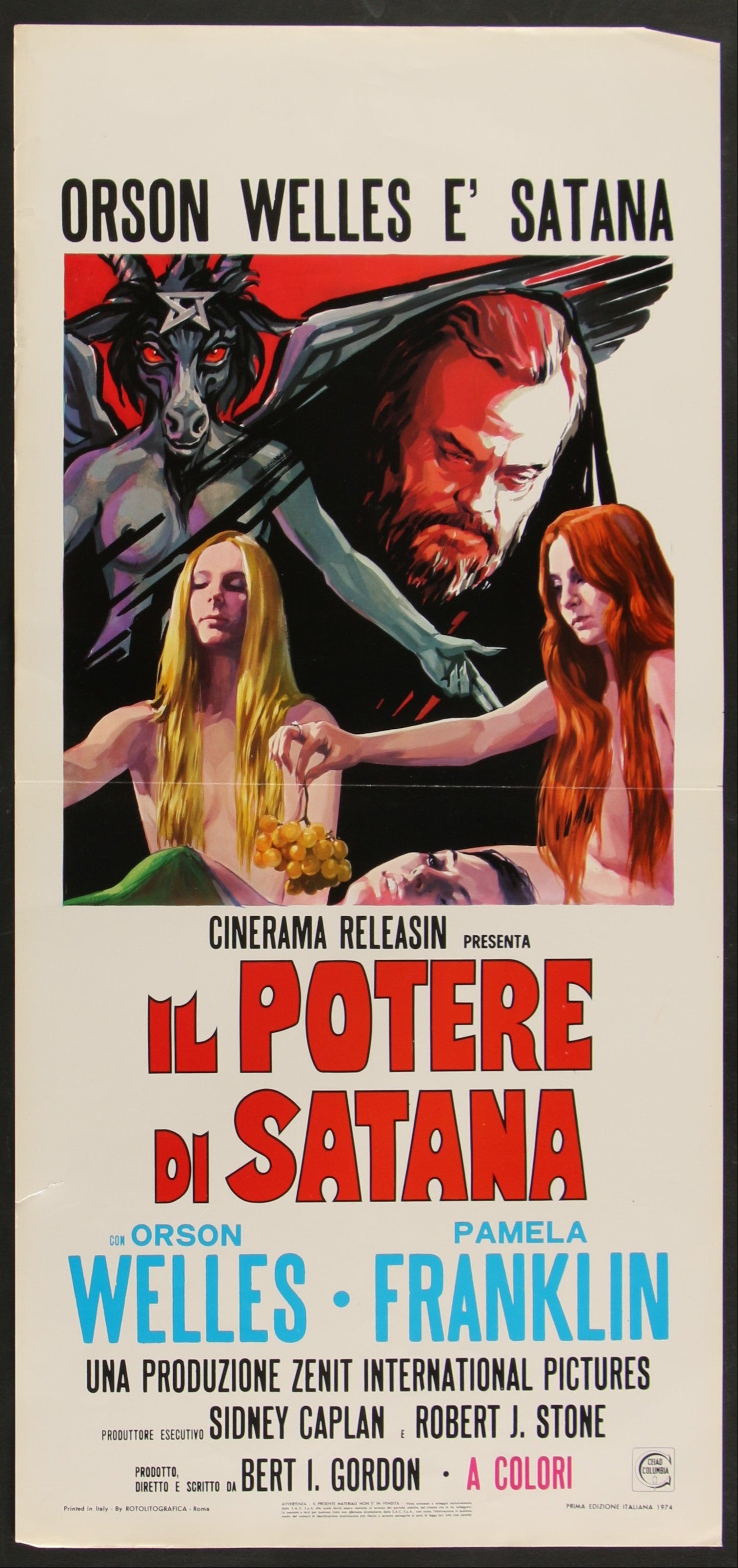 Necromancy (1974) Original Italian Locandina Movie Poster