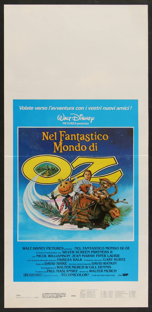 Return To Oz (1985) Original Italian Locandina Movie Poster