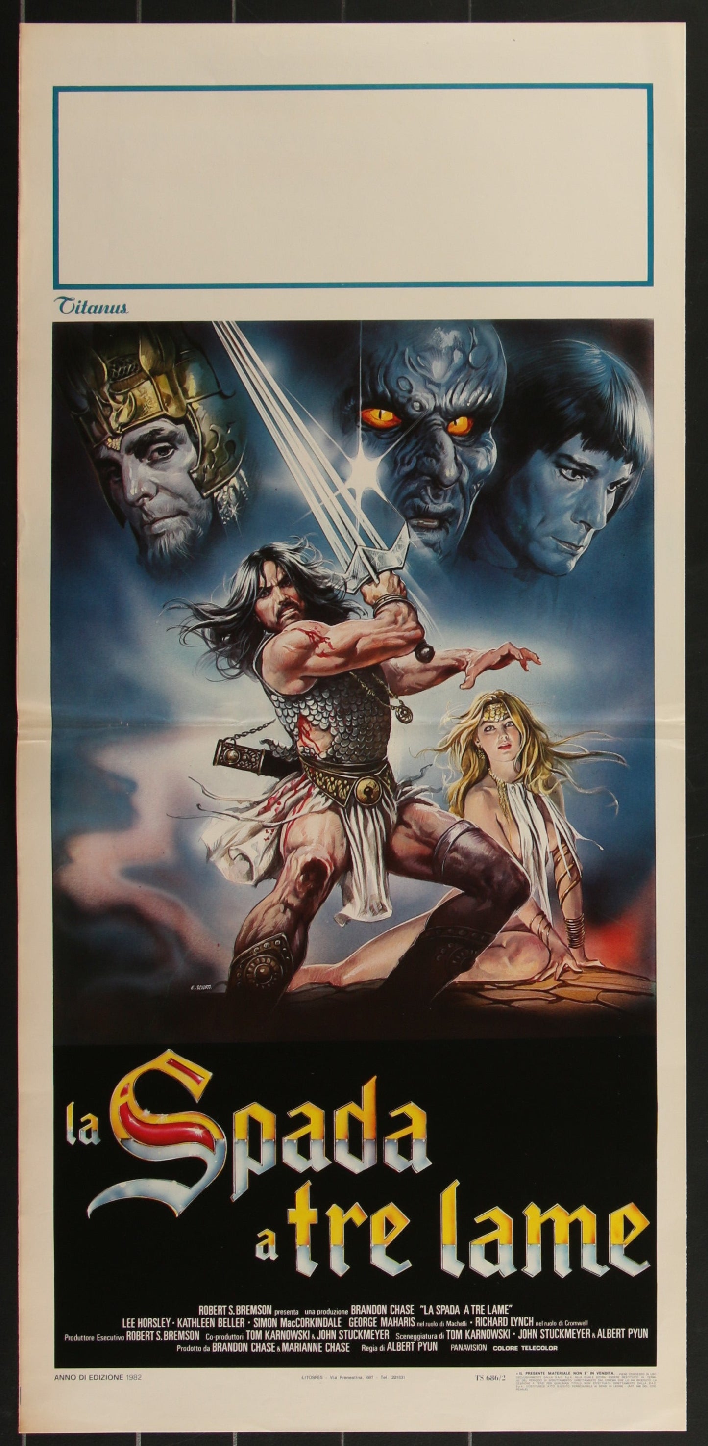 The Sword And The Sorcerer (1982) Original Italian Locandina Movie Poster