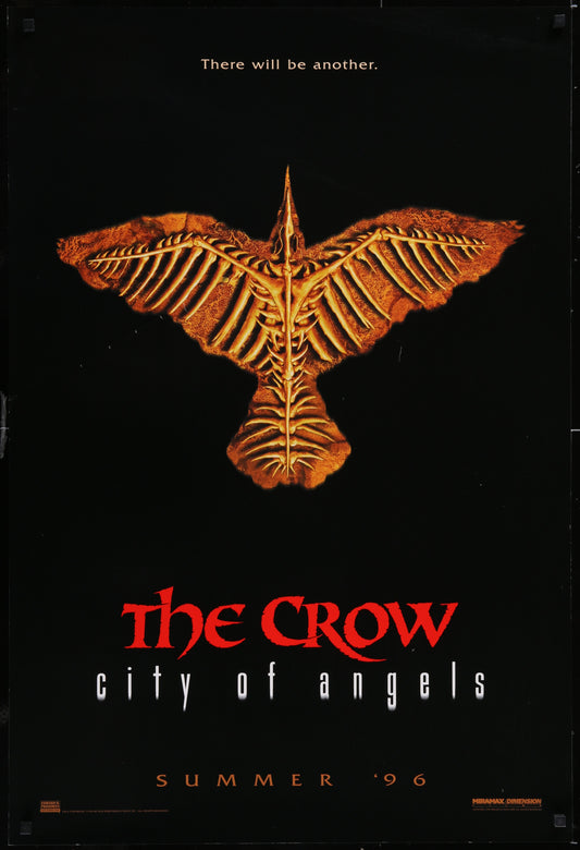 The Crow: City Of Angels (1996) Original US One Sheet Movie Poster