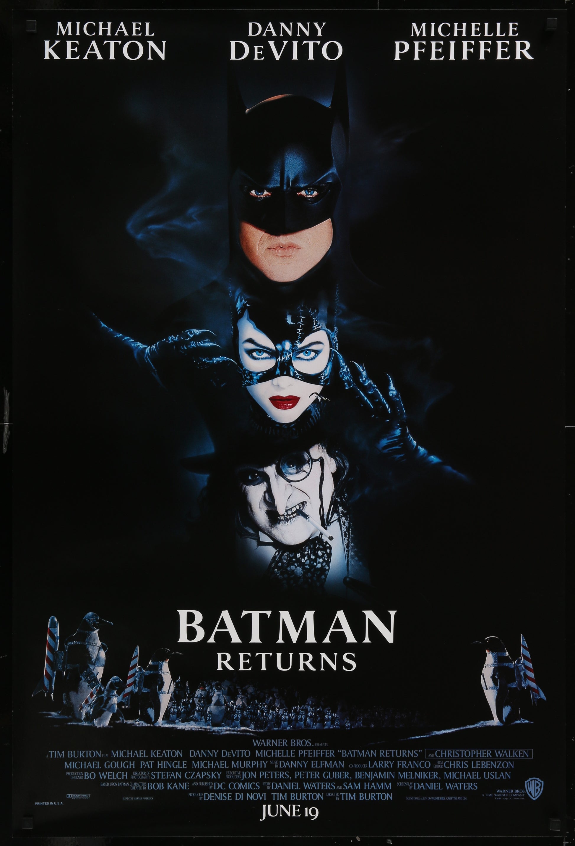 Batman Returns (1992) Original US One Sheet Movie Poster