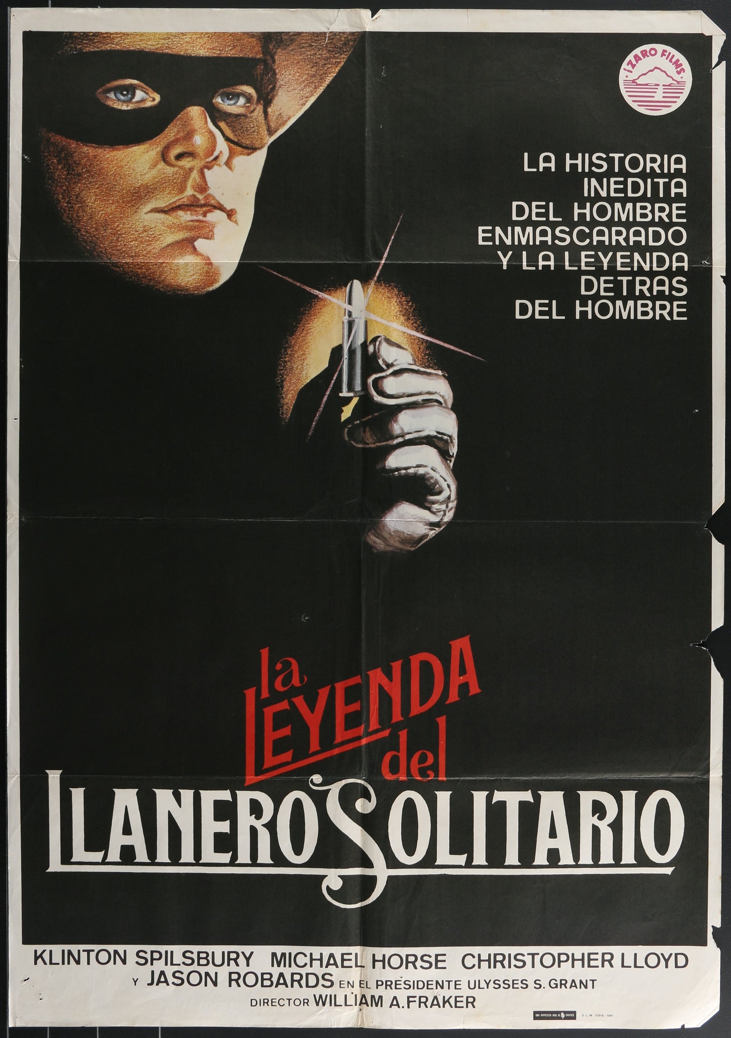 The Legend Of The Lone Ranger (1981) Original Spanish Movie Poster