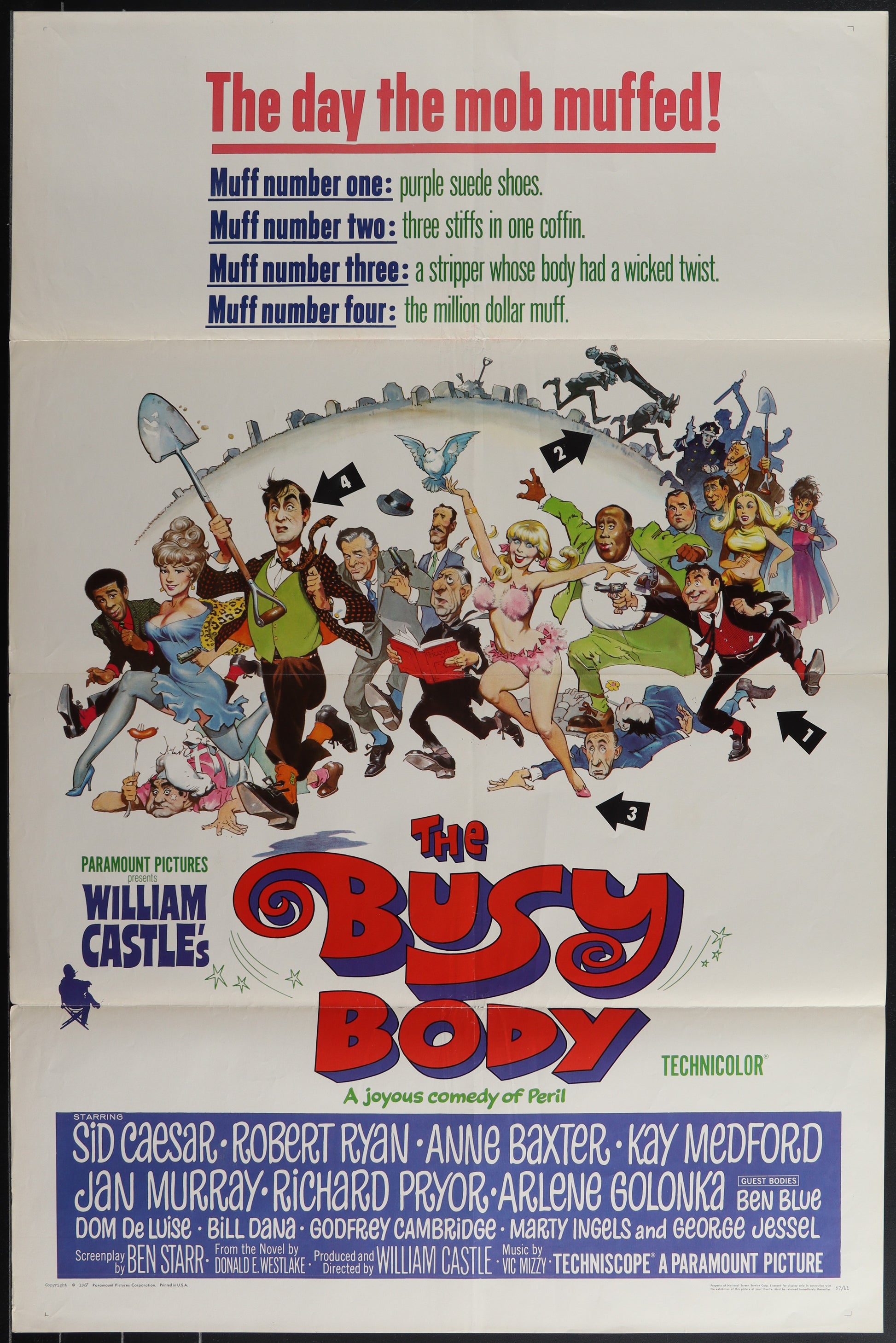 The Busy Body (1967) Original US One Sheet Movie Poster