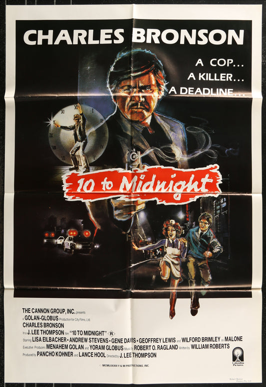 10 To Midnight (1983) Original Australian One Sheet Movie Poster