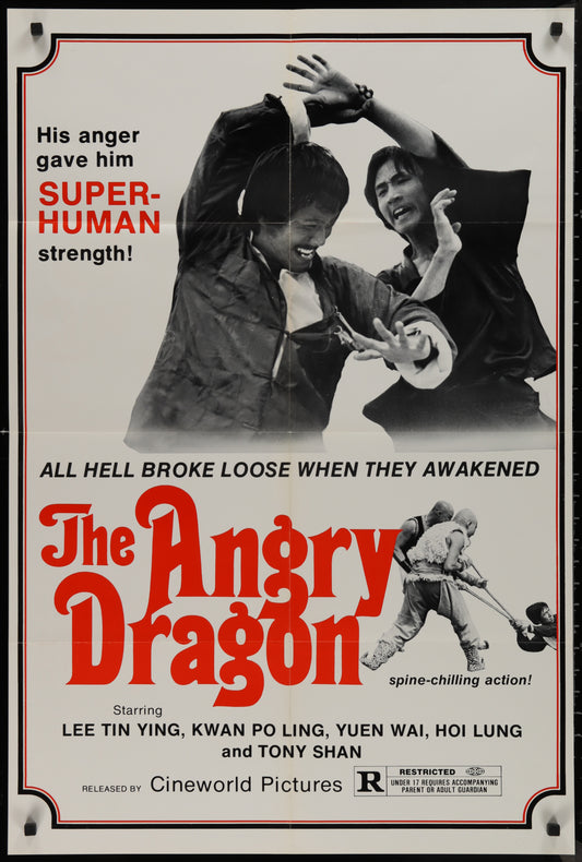 The Angry Dragon (1973) Original US One Sheet Movie Poster