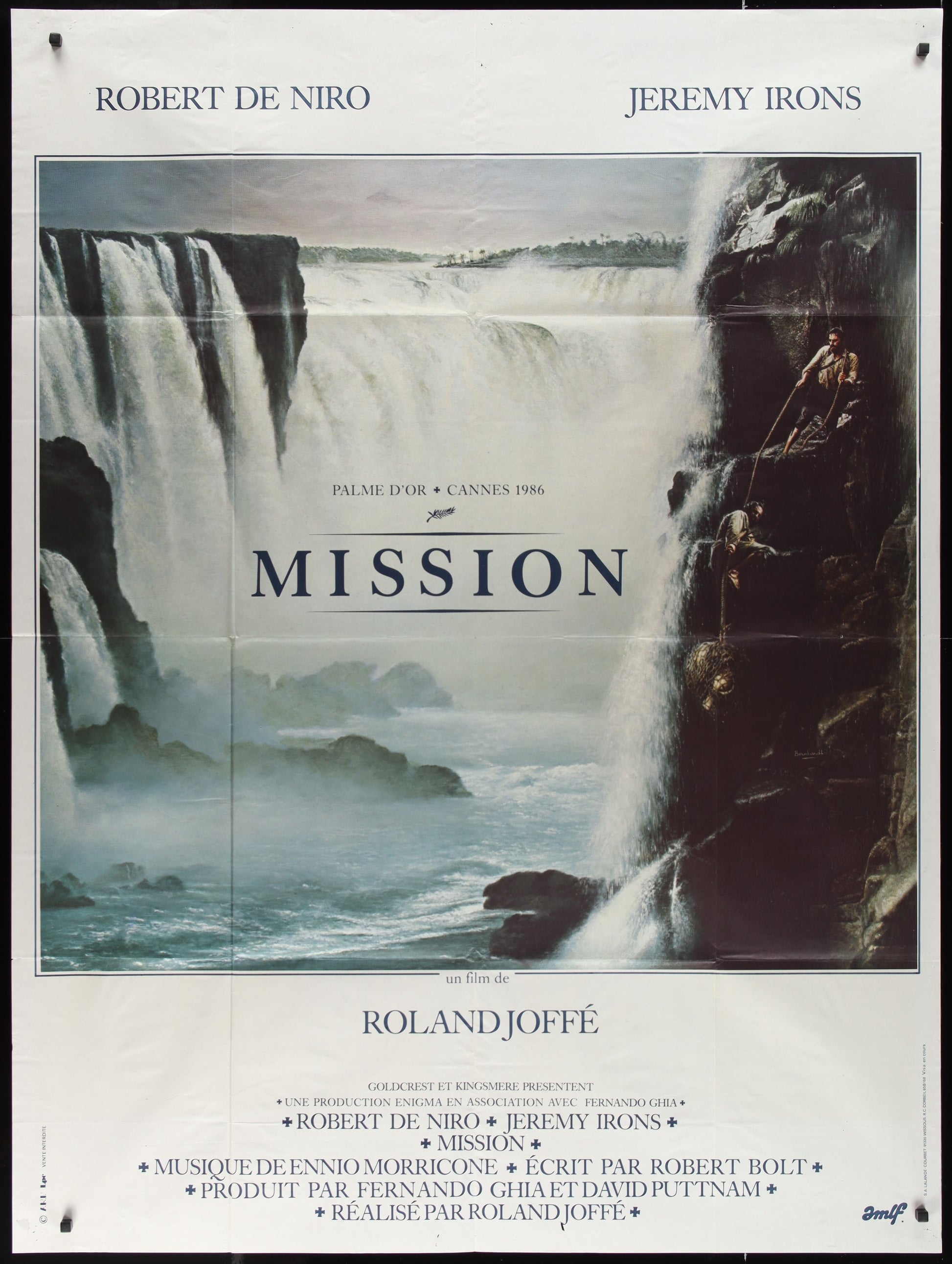 The Mission (1986) Original French Grande Movie Poster