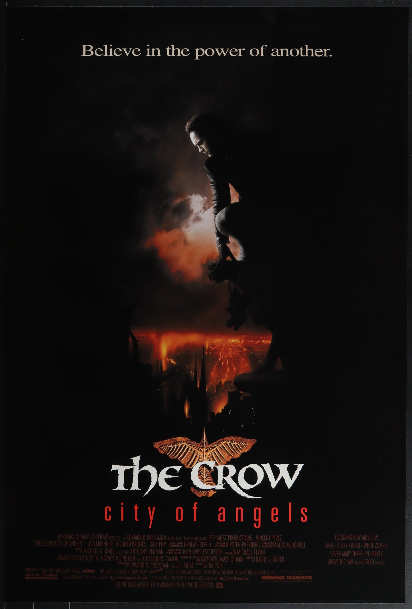 The Crow: City Of Angels (1996) Original US One Sheet Movie Poster